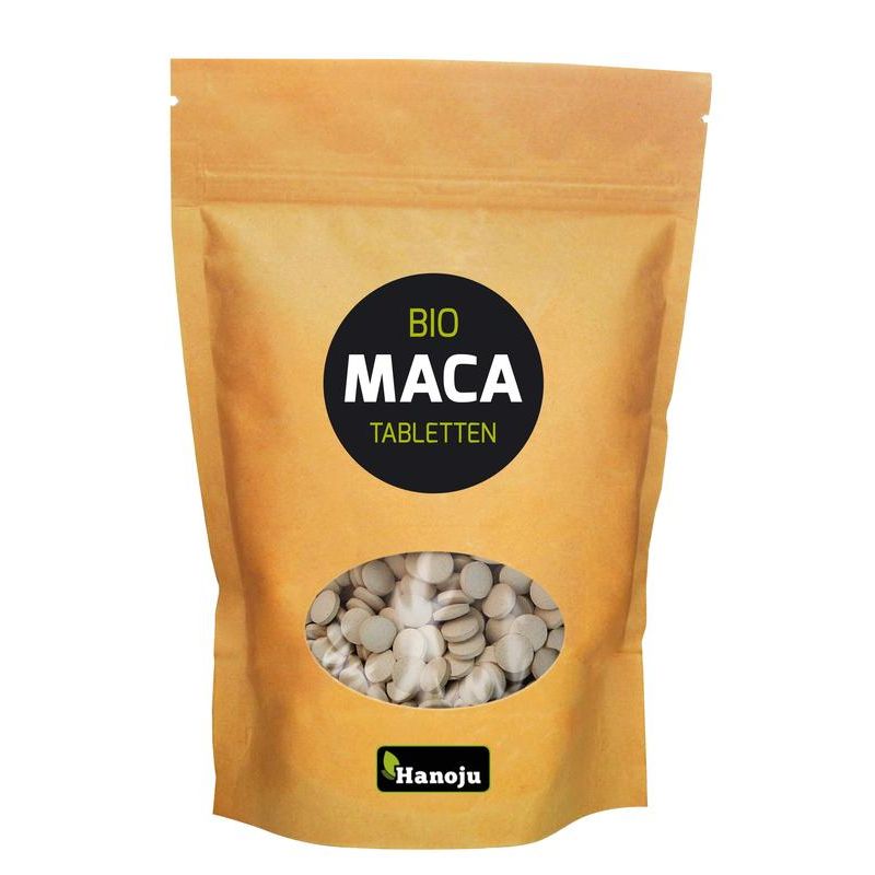 Hanoju Maca premium 500 mg paper bag biologisch 2000 tabletten