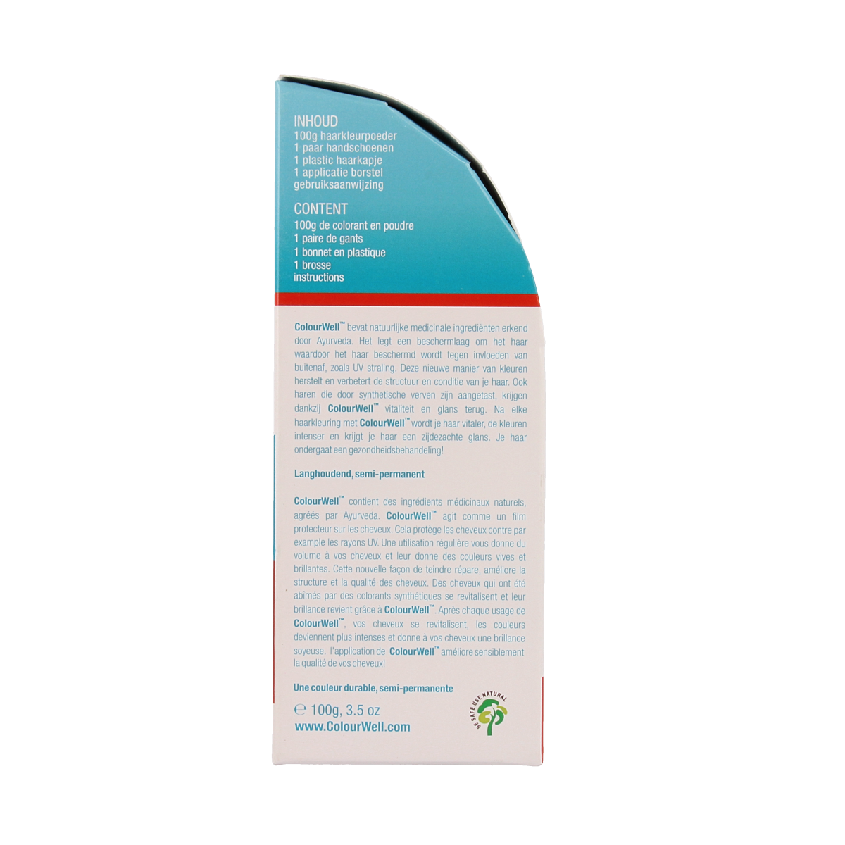 Colourwell 100% natuurlijke haarkleur mahonie 100 gram