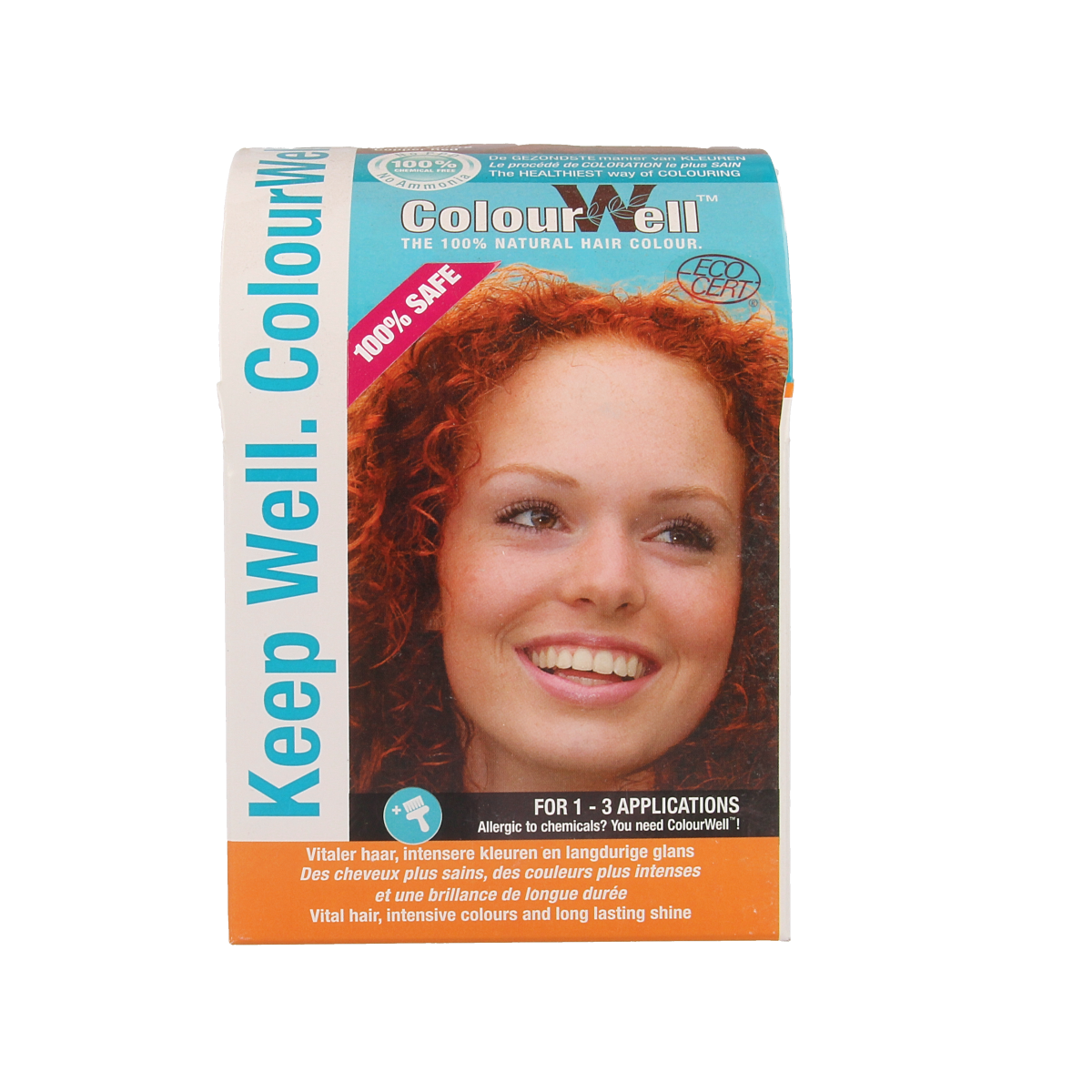 Colourwell 100% natuurlijke haarkleur koper rood 100 gram