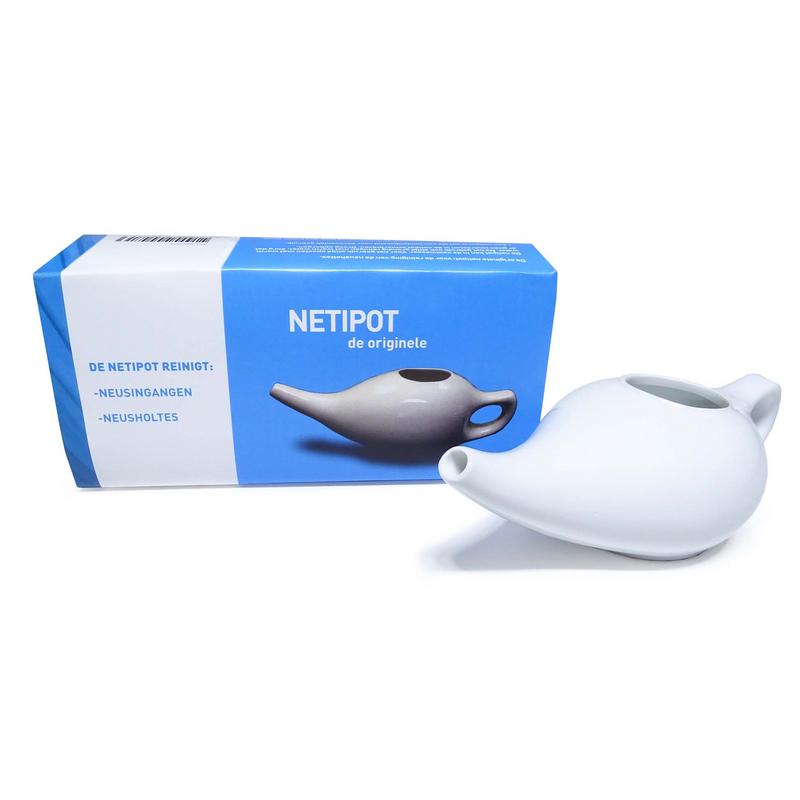 AyurVeda Health Neti pot aardewerk wit