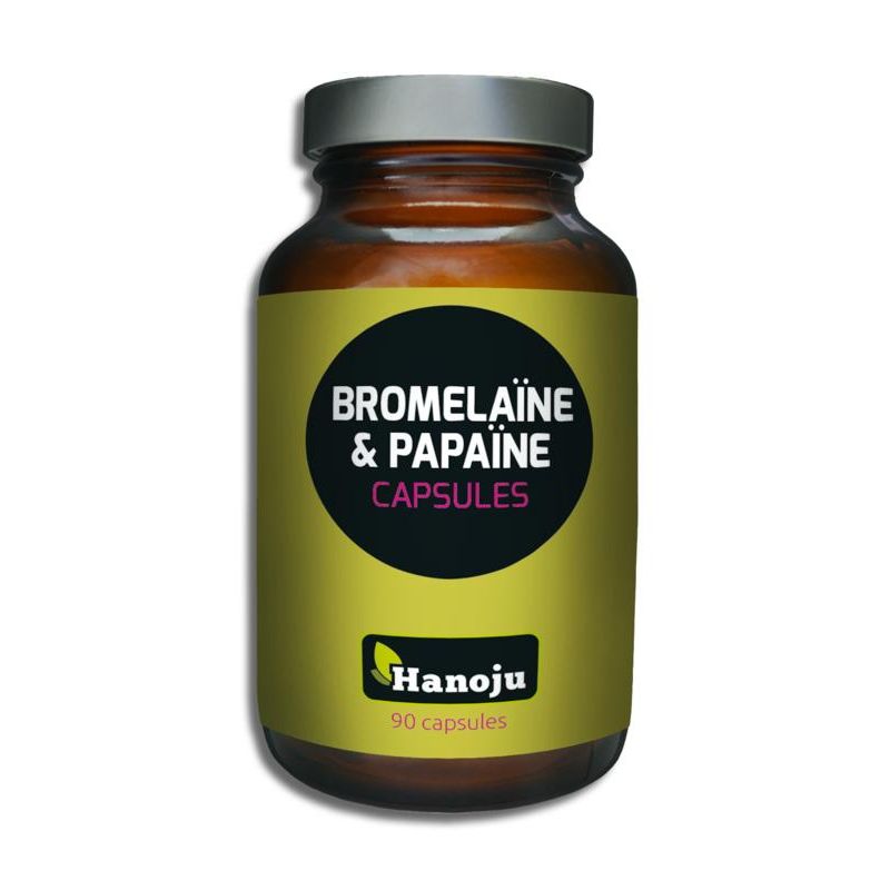Hanoju Bromelaine & papaine capsules 90 vcaps
