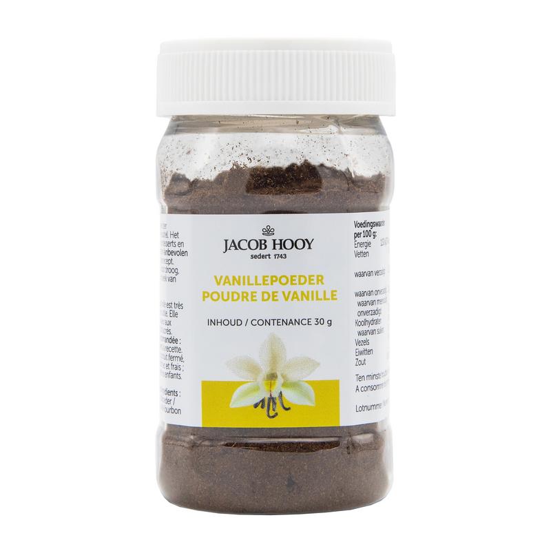 Jacob Hooy Vanille poeder bourbon 100% 30 gram
