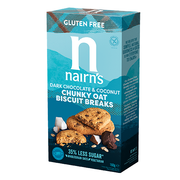 Nairns Biscuit breaks pure chocolade & kokos 160 gram