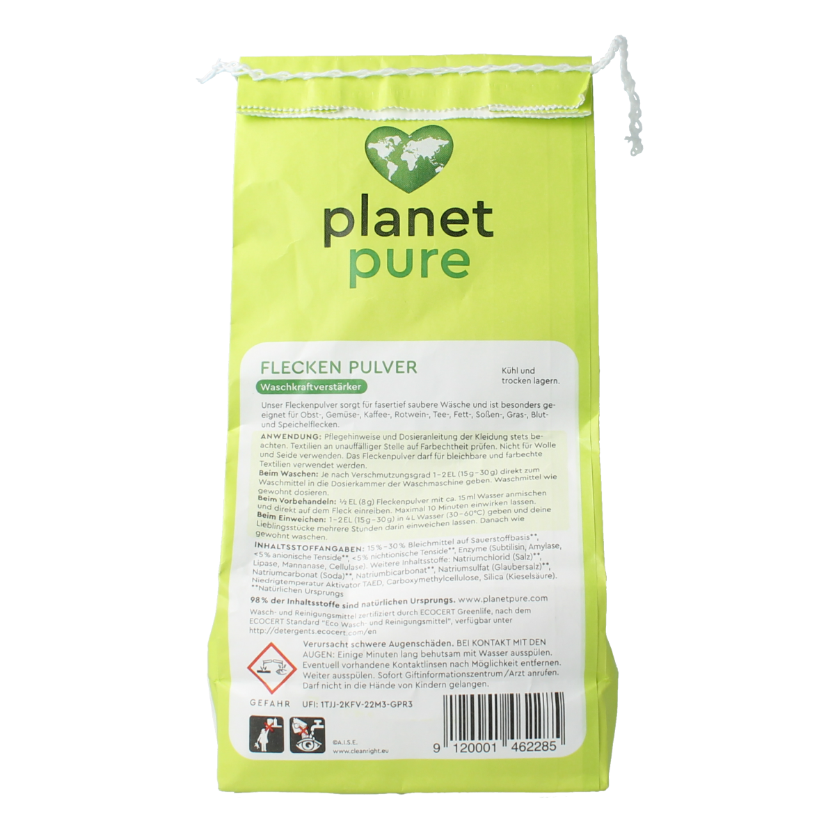 Planet Pure Vlekverwijderaar gekleurde was 450 gram