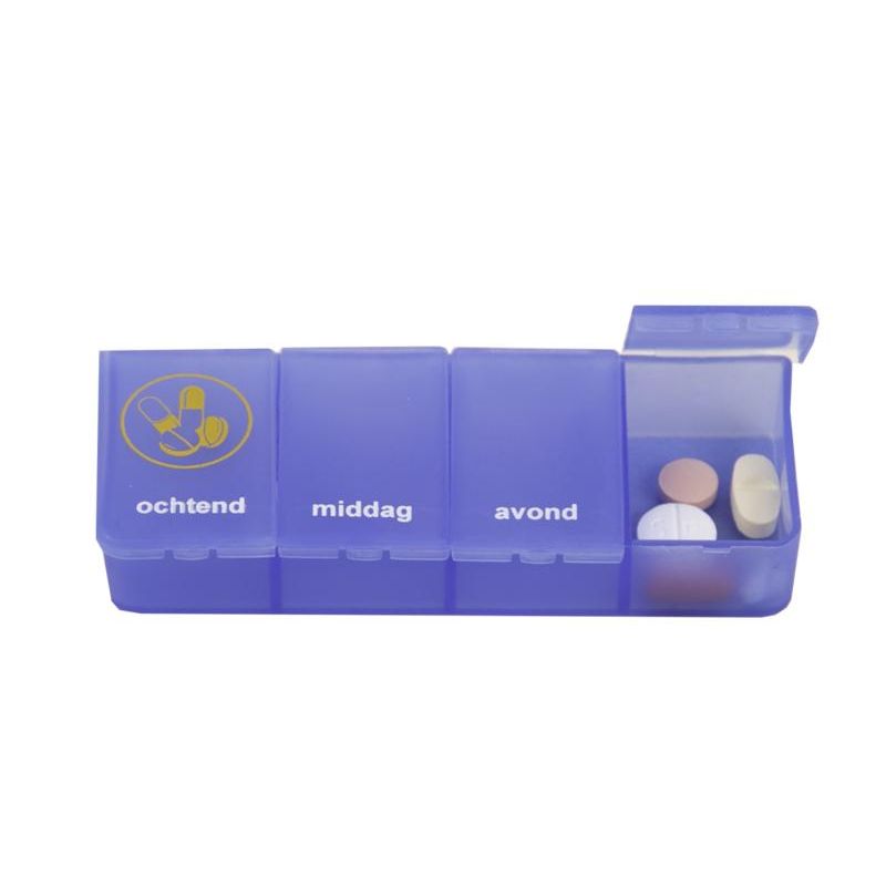 Able 2 Pillendoos 1 dag 4 vaks blauw NL