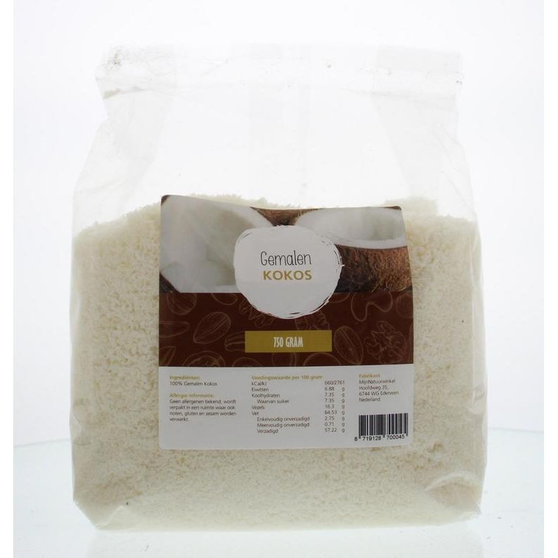 Mijnnatuurwinkel Gemalen kokos 750 gram