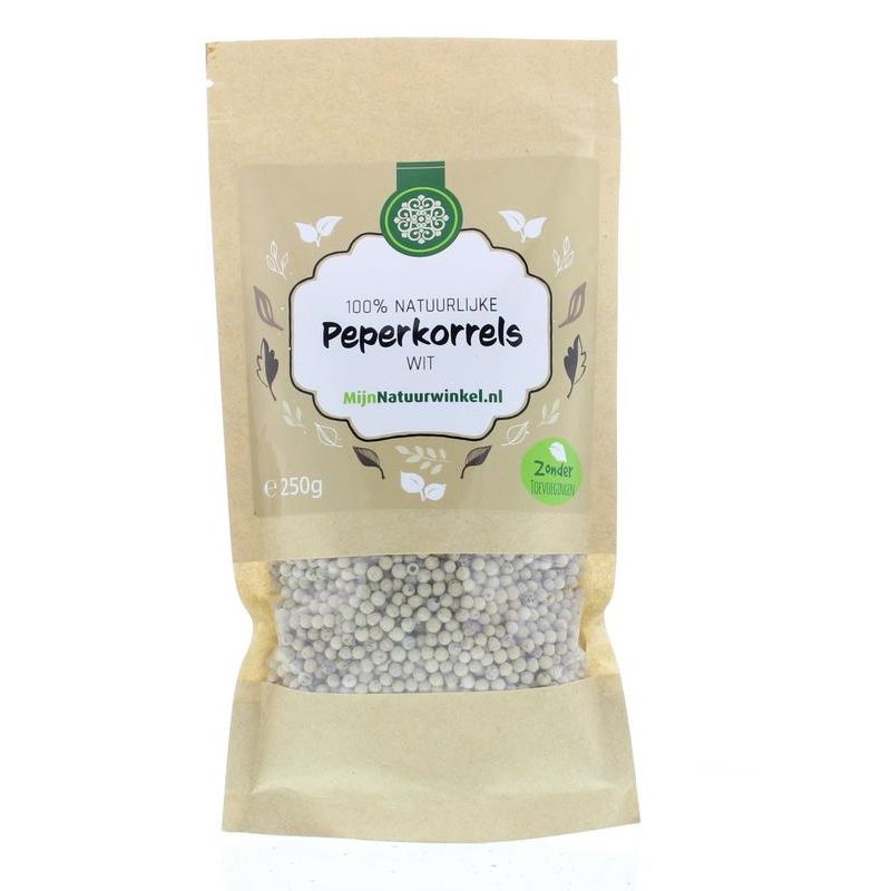 Mijnnatuurwinkel Peperkorrels wit 250 gram