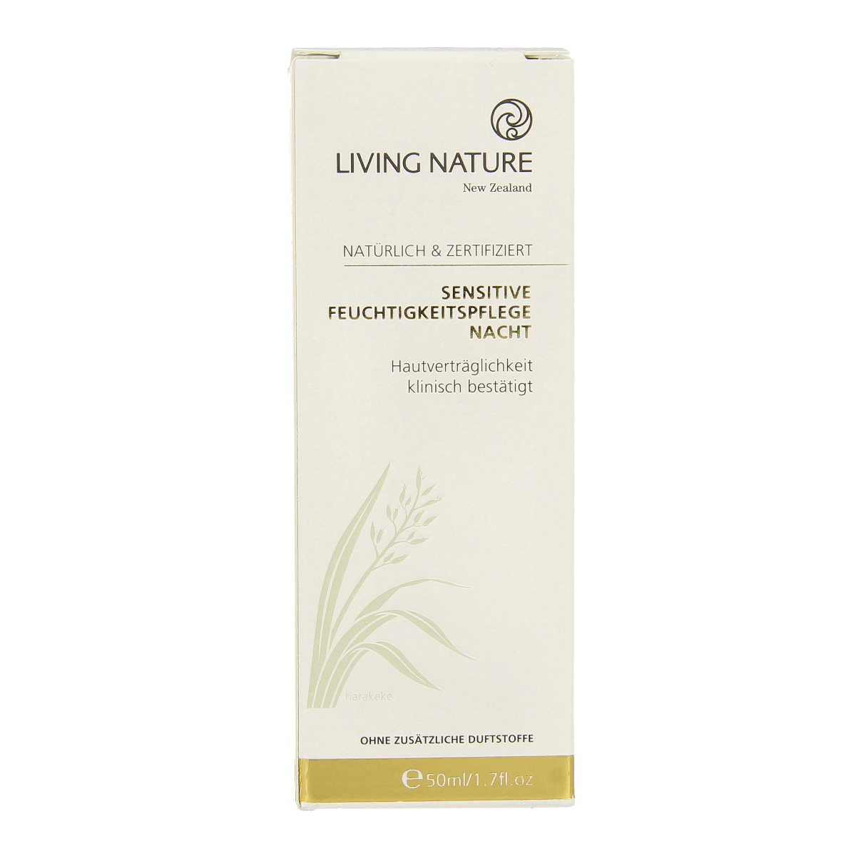 Living Nature Nachtcreme gevoelige huid 50 ml