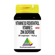 SNP Vitamine B3 resveratrol gebufferde vitamine C zink 30 vcaps