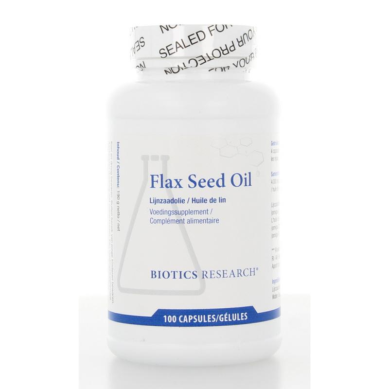 Biotics Flax Seed Oil 100 softgels