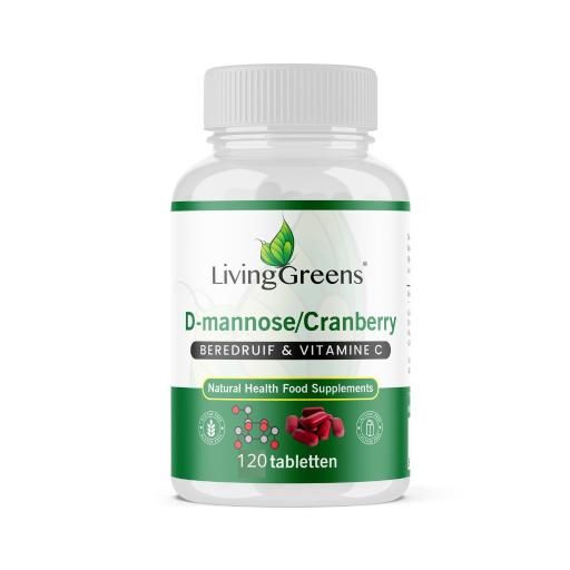 Livinggreens Cranberry met D Mannose 120 tabletten