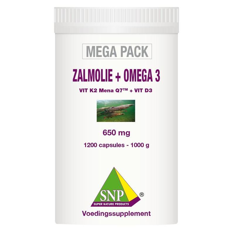 SNP Zalmolie & omega 3 megapack 1200 capsules