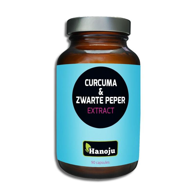 Hanoju Curcuma poeder & zwarte peper extract 90 capsules