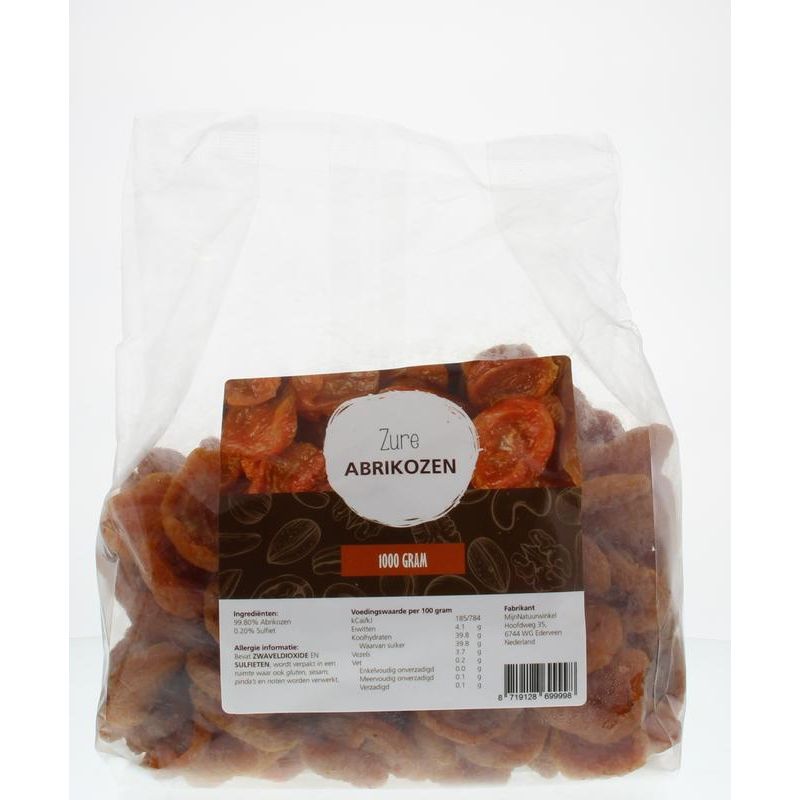 Mijnnatuurwinkel Zure abrikozen 1 kg