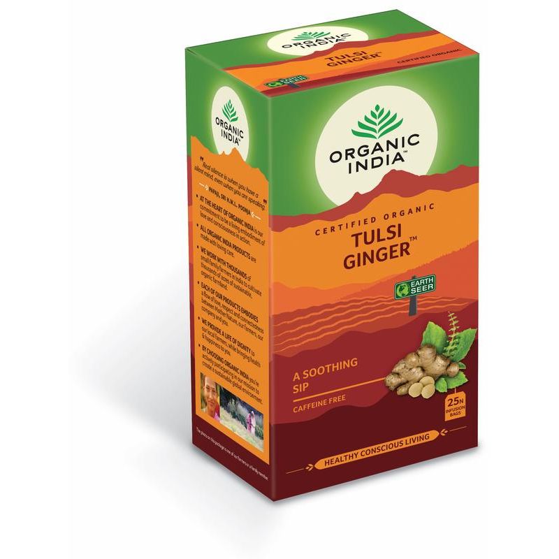 Organic India Tulsi ginger thee 25 zakjes