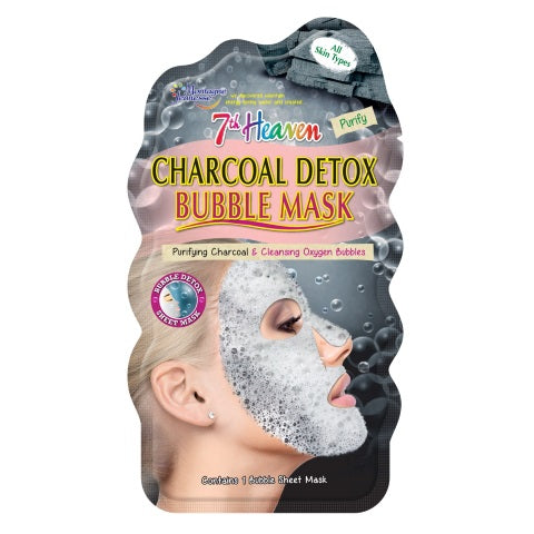 Montagne 7th Heaven face mask charcoal detox bubble sheet 1 sachets