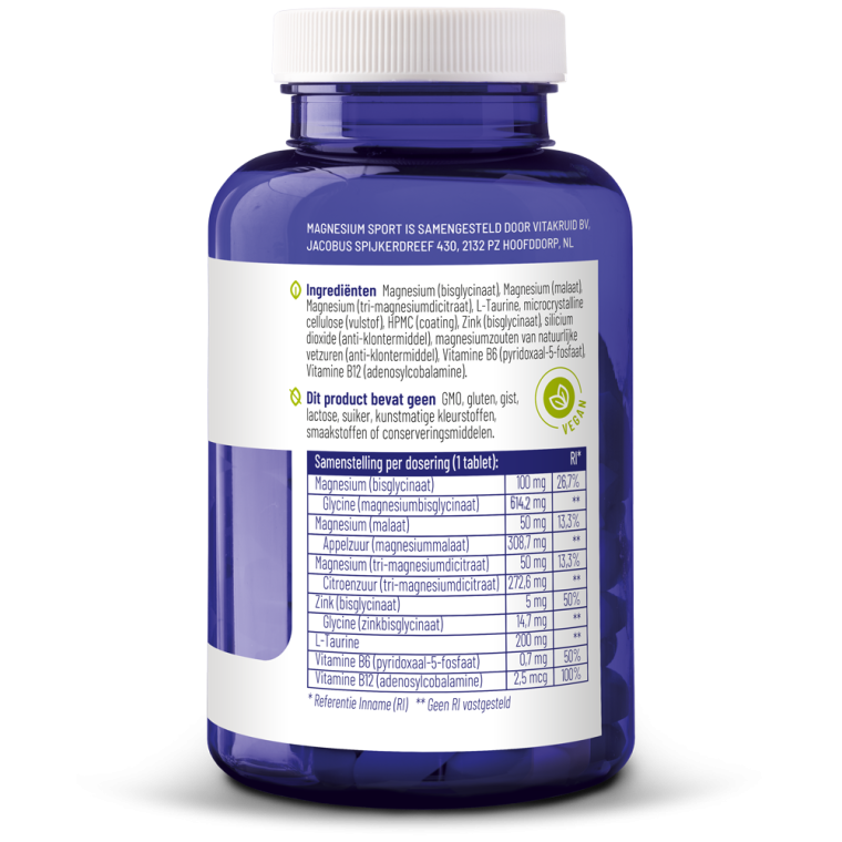 Vitakruid Magnesium sport 90 tabletten