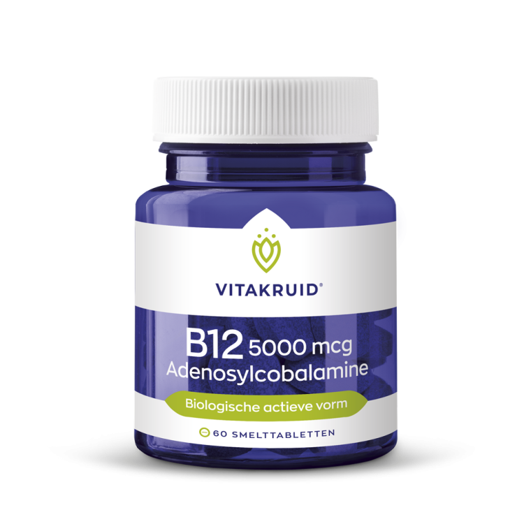 Vitakruid B12 5000 mcg adenosylcobalamine 60 tabletten