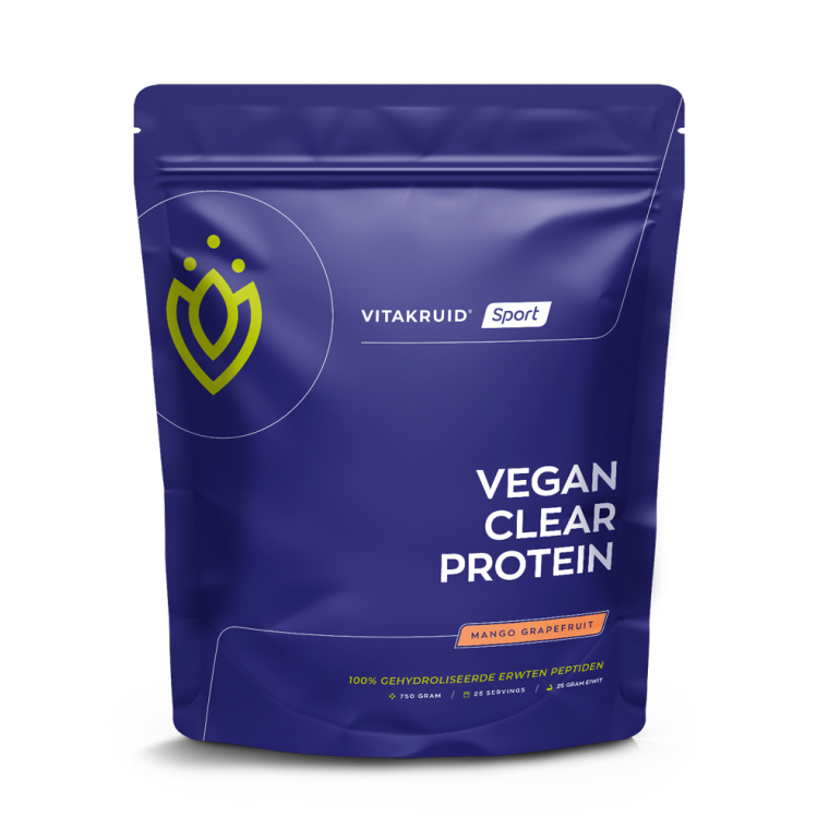 Vitakruid Vegan clear protein mango grap 750 gram