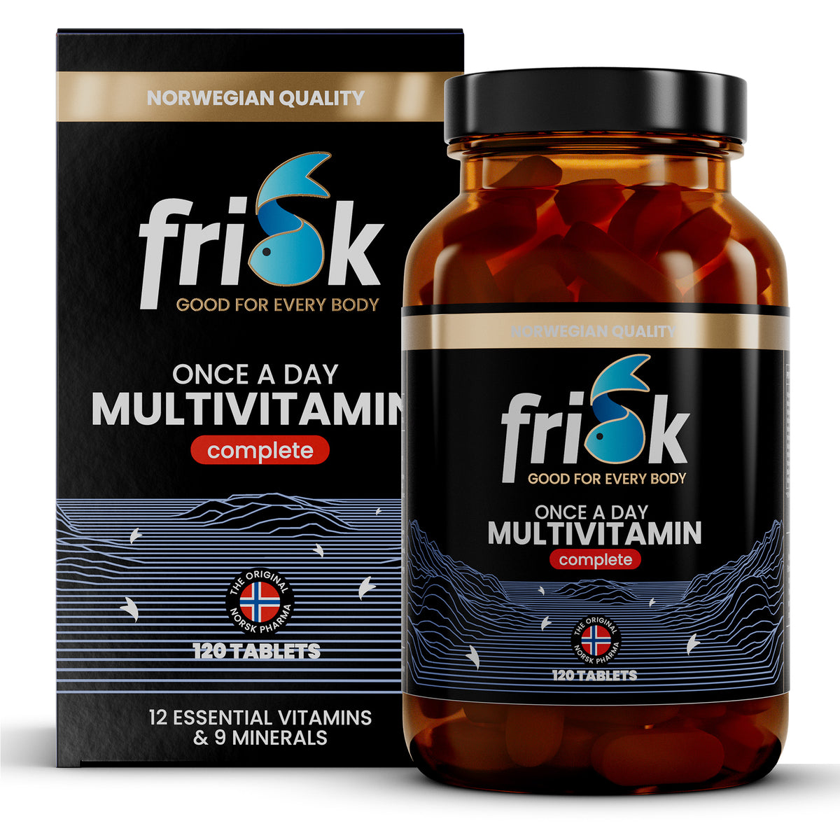 Frisk Multivitamine compleet dagelijks 120 tabletten
