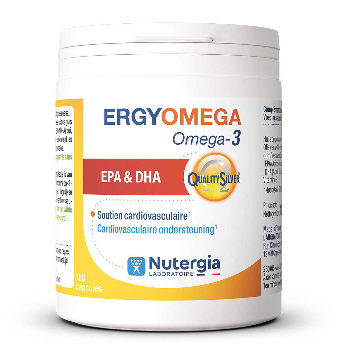 Nutergia ErgyOmega 3 180 capsules