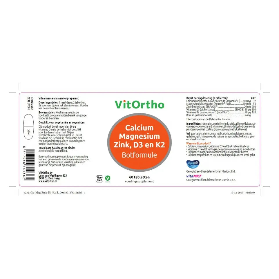 Vitortho BotForm 60 tabletten (afbeelding 2)