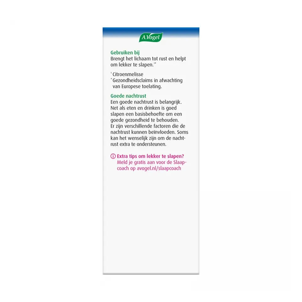 A.Vogel Dormeasan citroenmelisse nachtrust druppels 100 ml