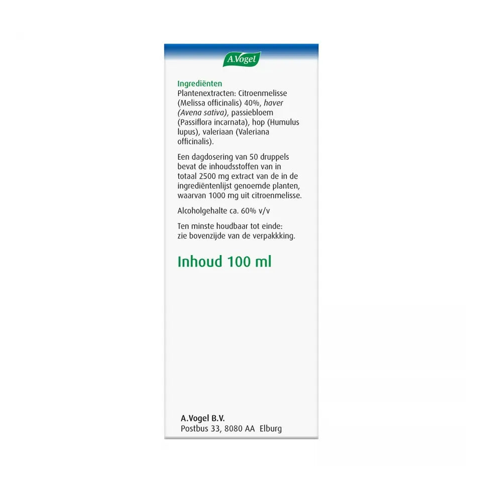 A.Vogel Dormeasan citroenmelisse nachtrust druppels 100 ml