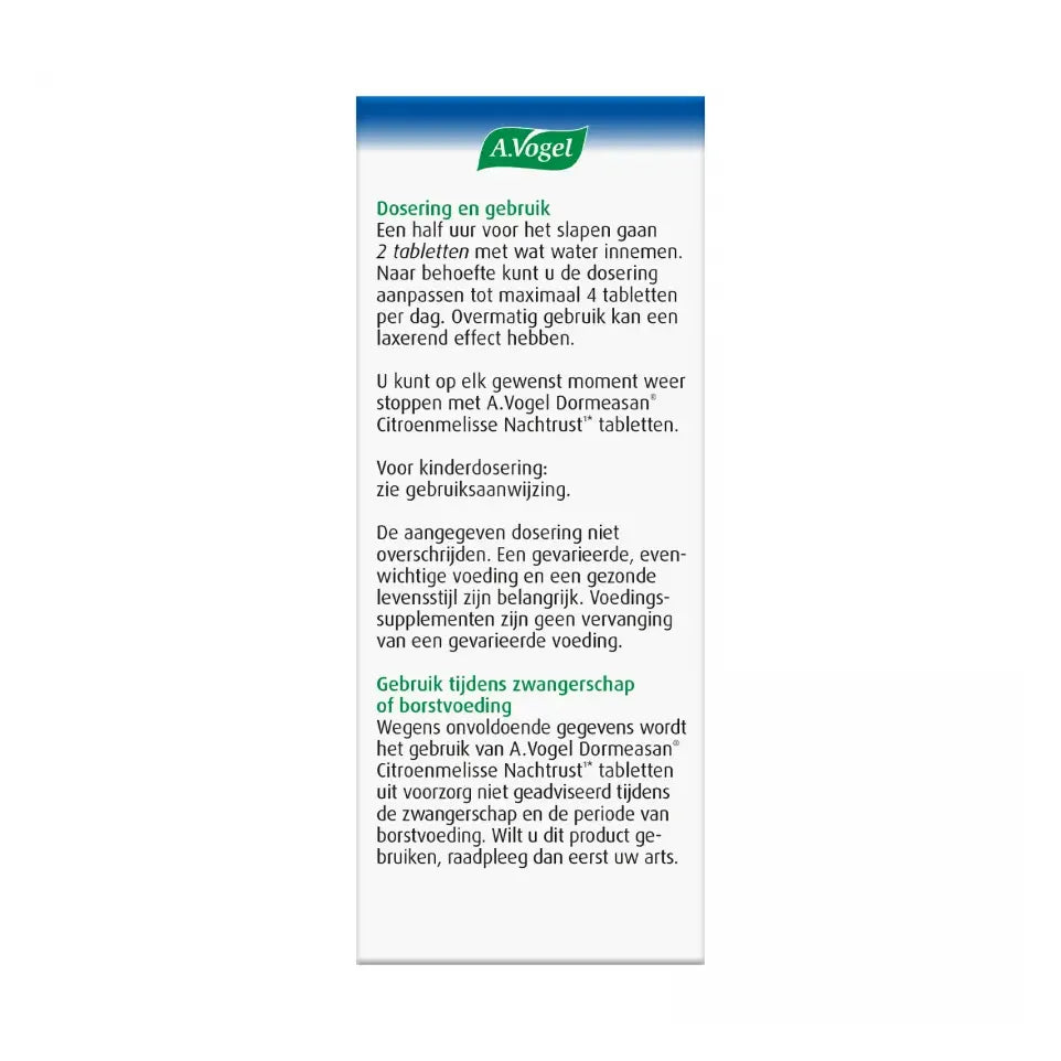 A.Vogel Dormeasan 60 tabletten
