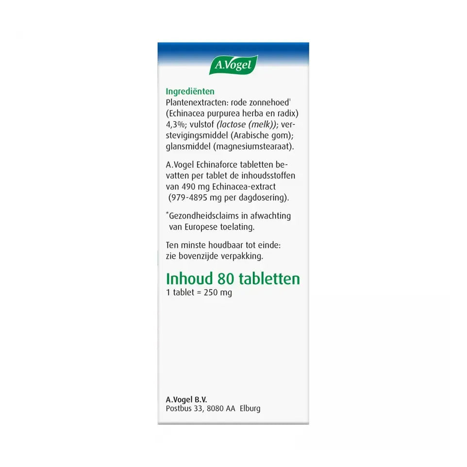 A.Vogel Echinaforce 80 tabletten (afbeelding 5)