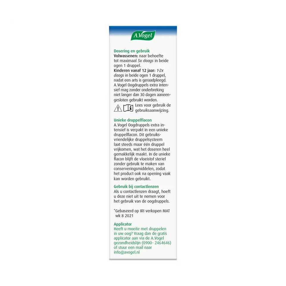 A.Vogel Oogdruppels extra intensief 10 ml