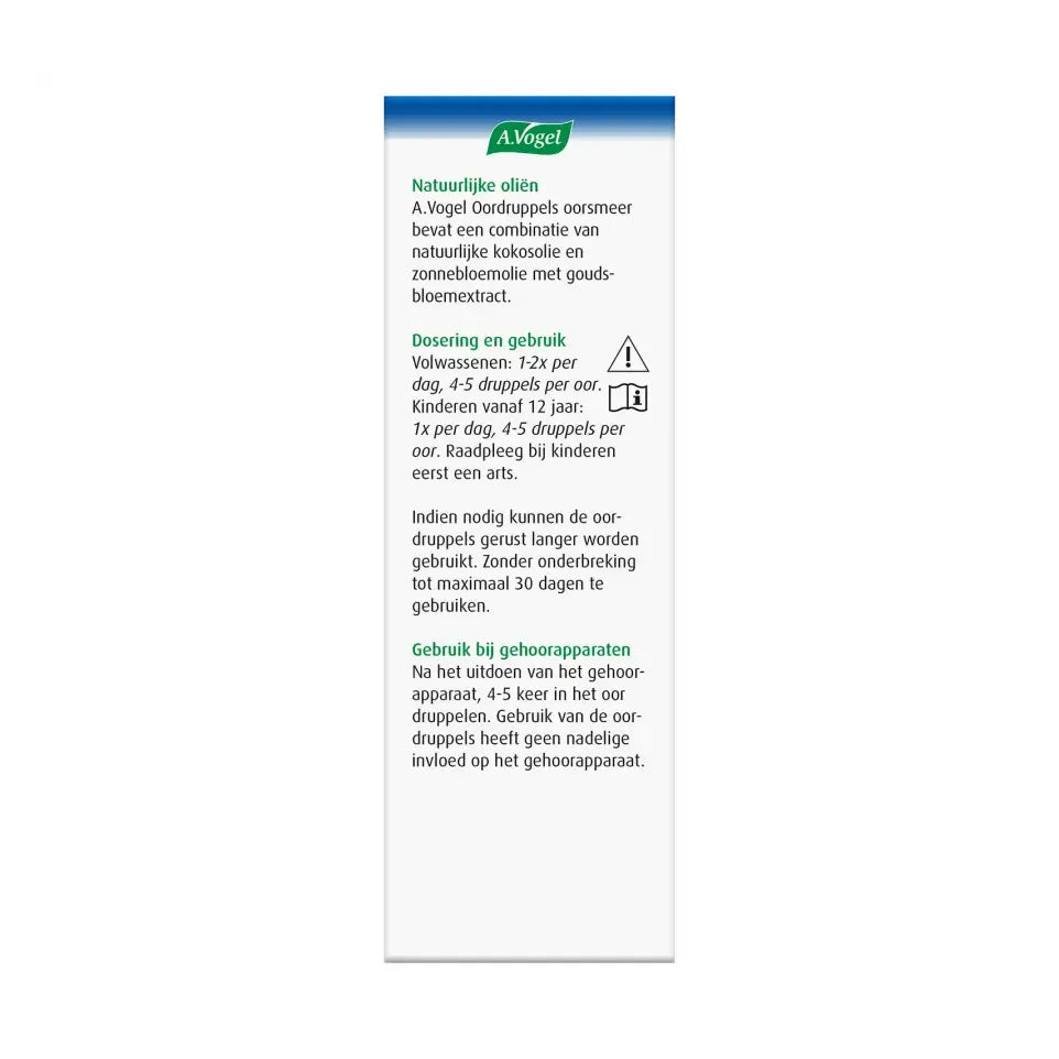 A.Vogel Oordruppels oorsmeer 20 ml