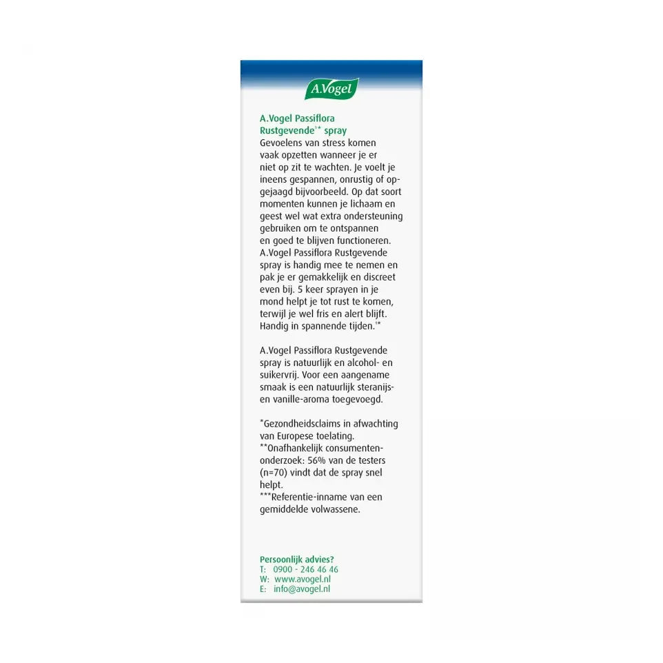 A.Vogel Passiflora rustgevende spray 20 ml