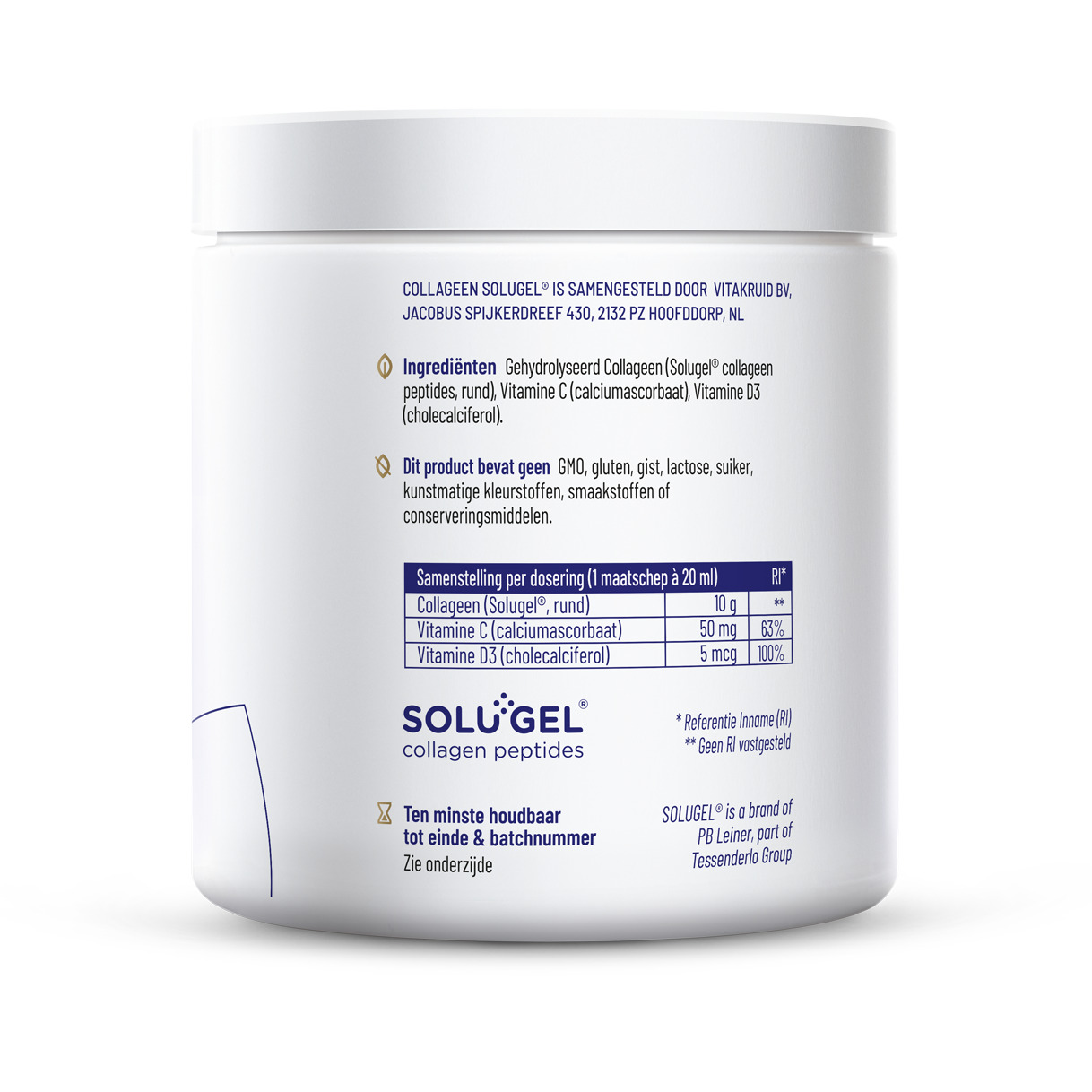 Vitakruid Collageen Solugel Poeder 250 gram