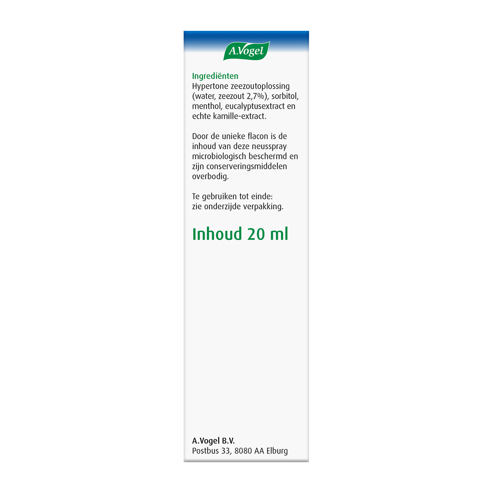 A Vogel Cinuforce neusspray sterk met menthol 20 ml