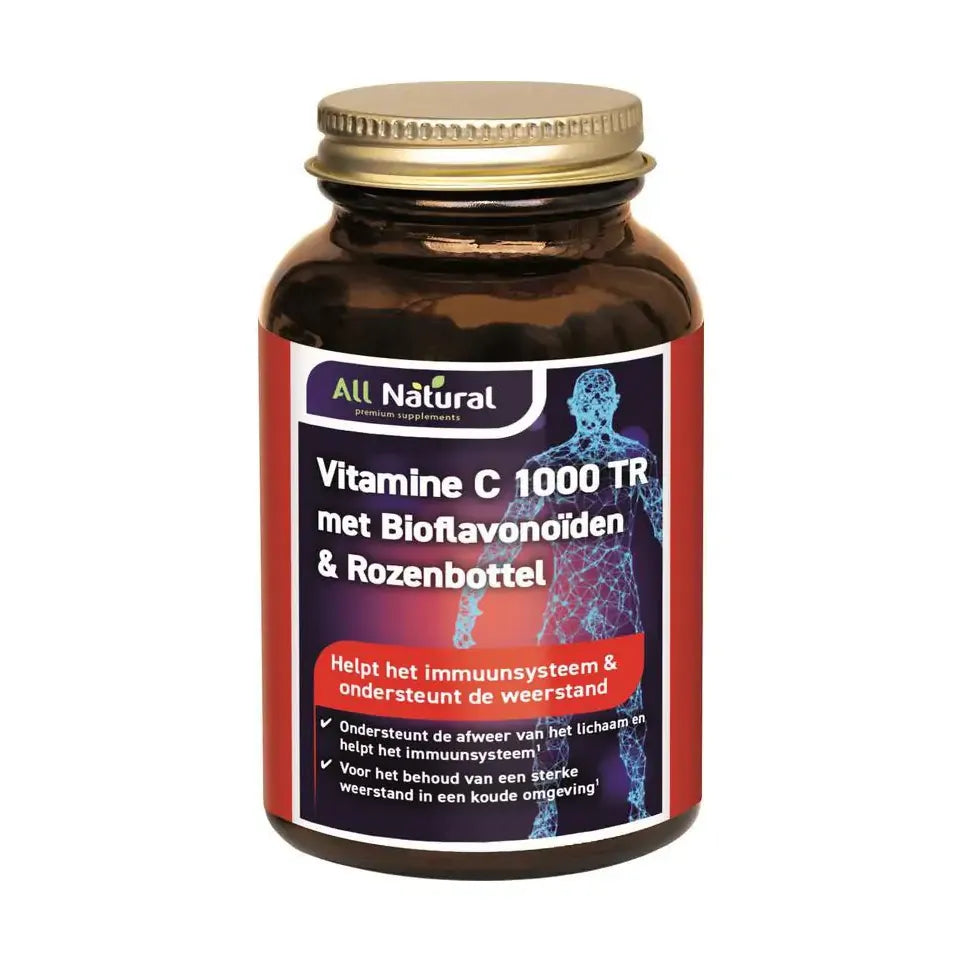 All Natural Vitamine C 1000 met bioflavonoiden & rozenbottel