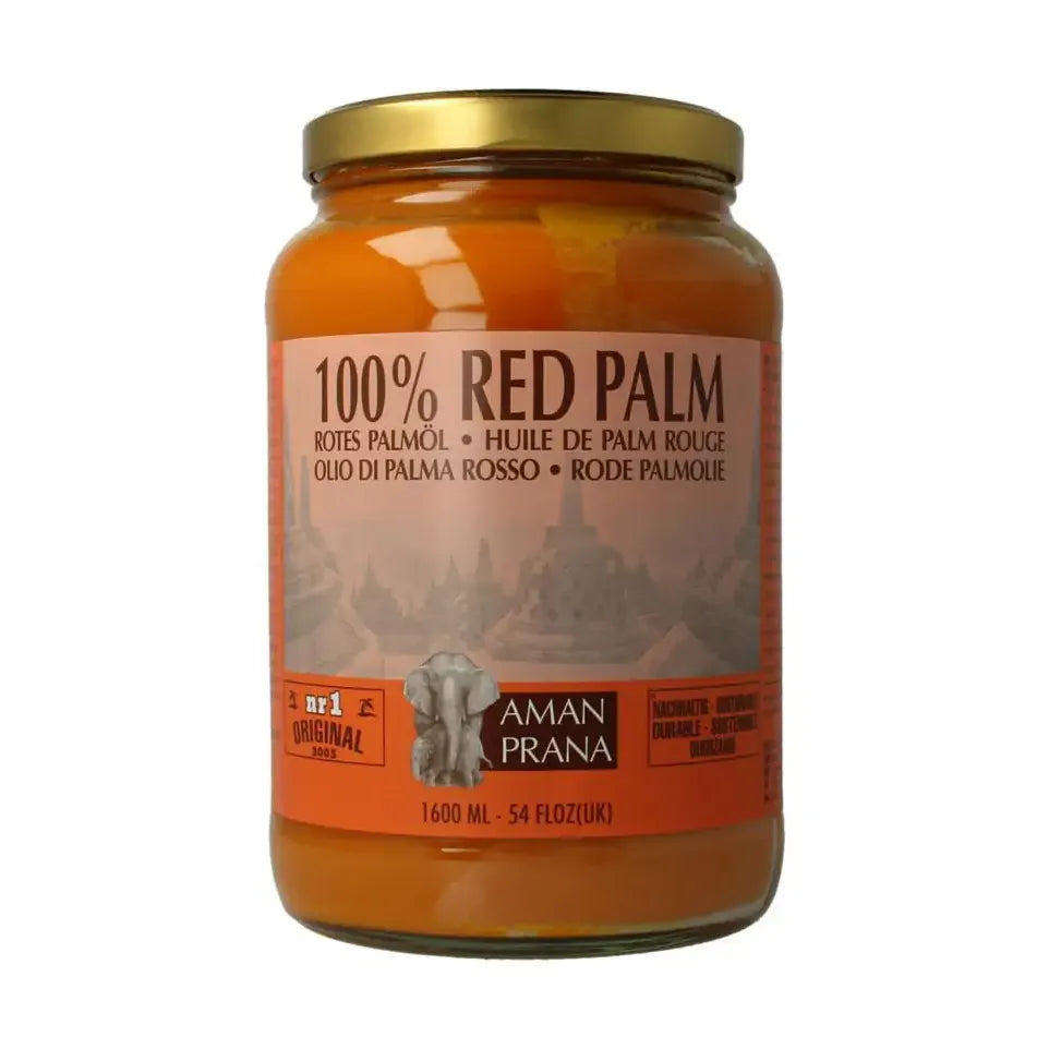 Amanprana Rode palm olie biologisch 1600 ml