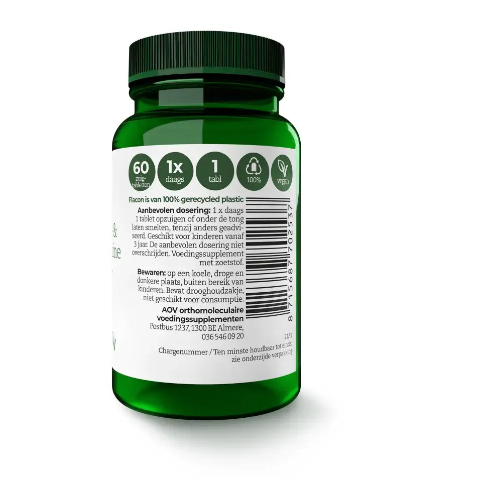 AOV 253 B12 Adenosyl & methylcobalamine 60 zuigtabletten