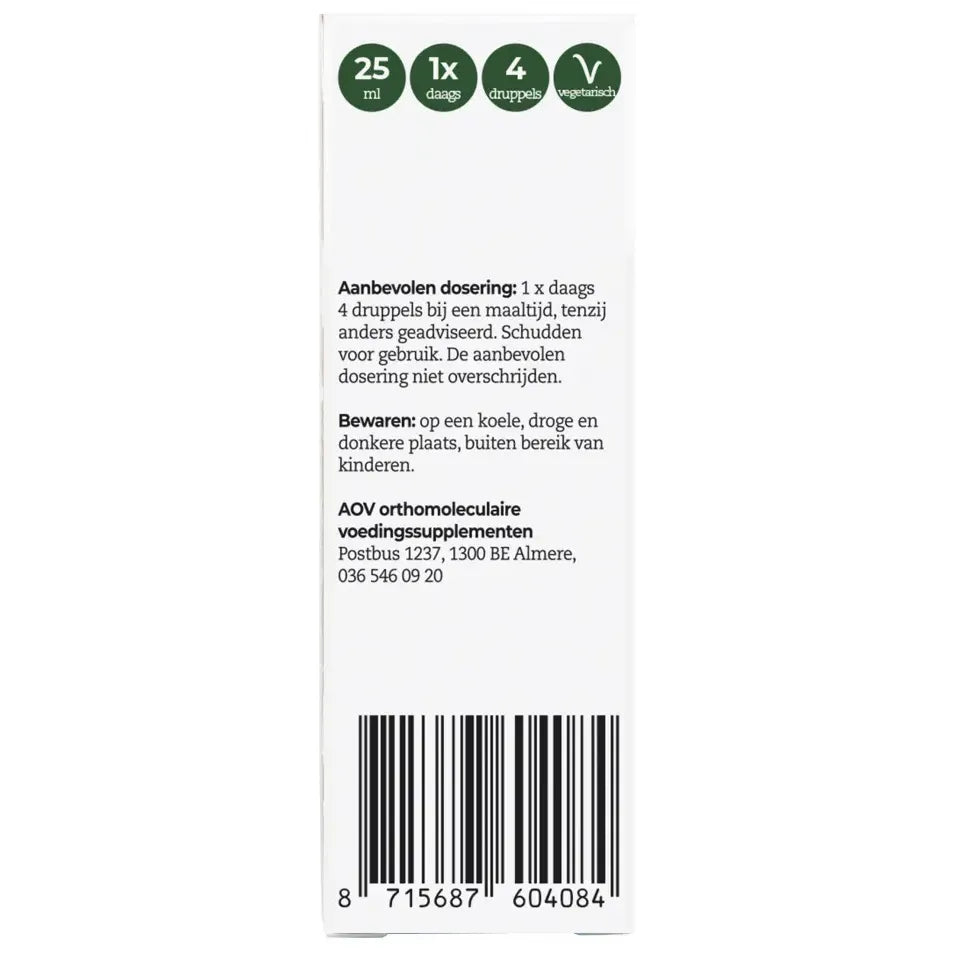 AOV 408 Vitamine D3 druppels 10 mcg 25 ml