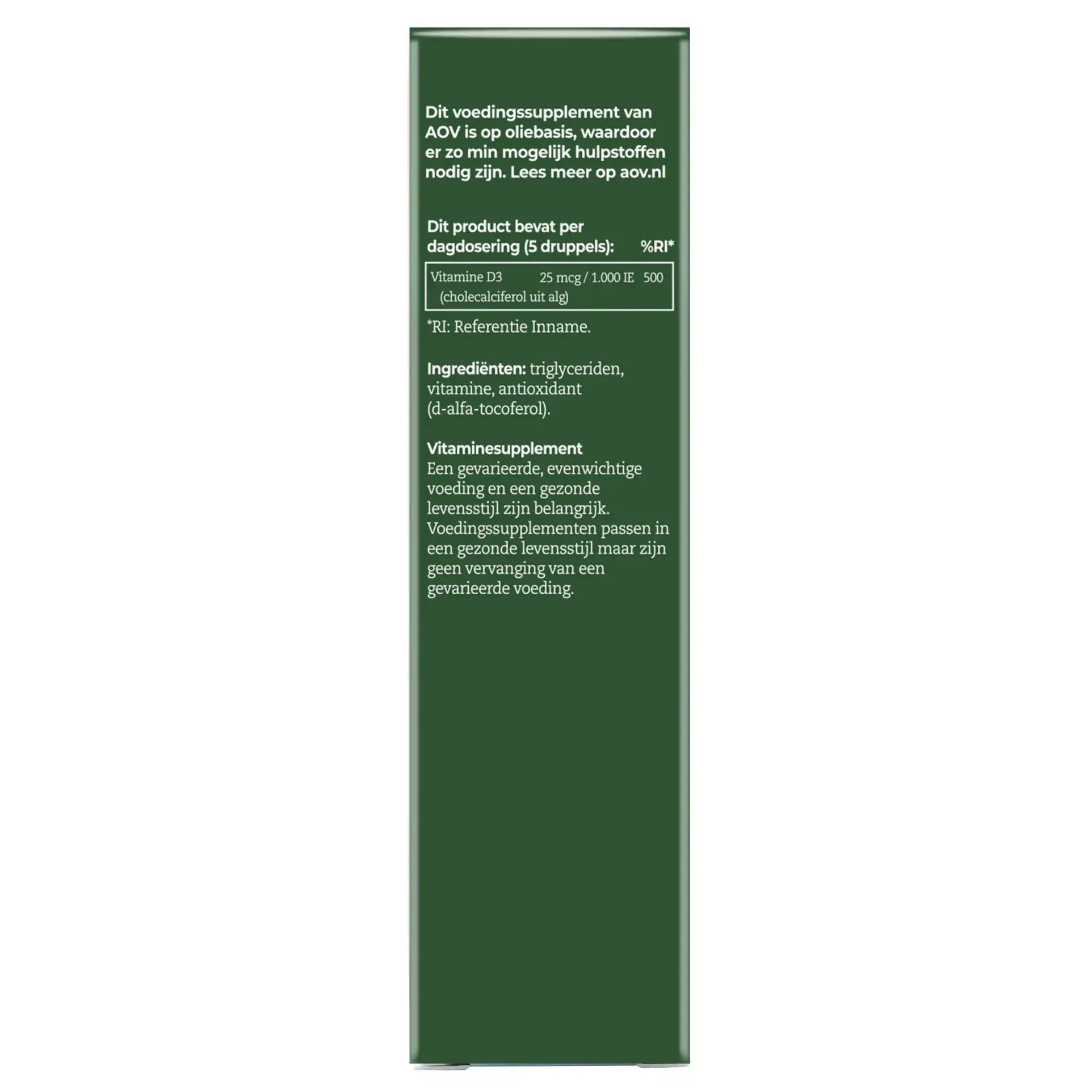 AOV 424 Vitamine D3 25 mcg vegan 15 ml