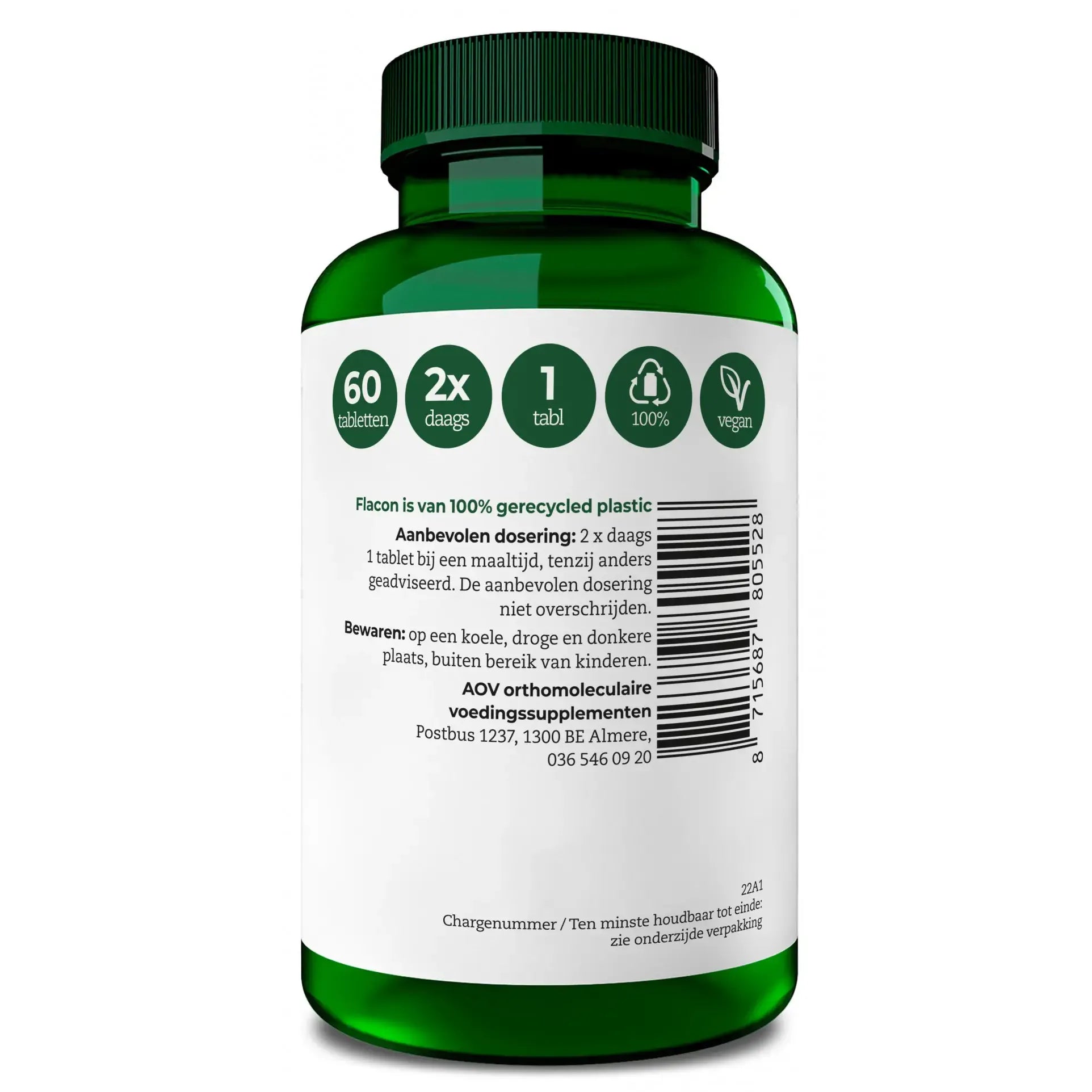AOV 552 Calcium & magnesium citraat AC 60 tabletten