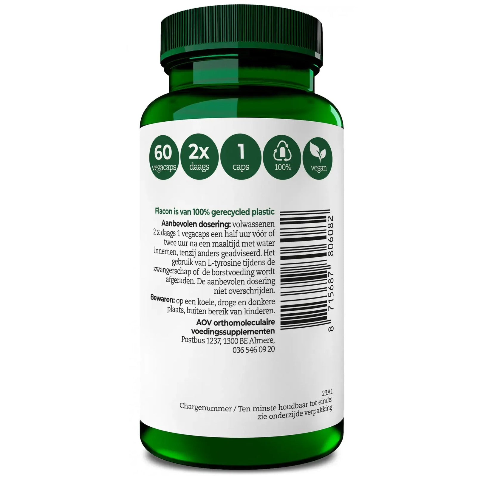 AOV 608 L-Tyrosine 60 vcaps