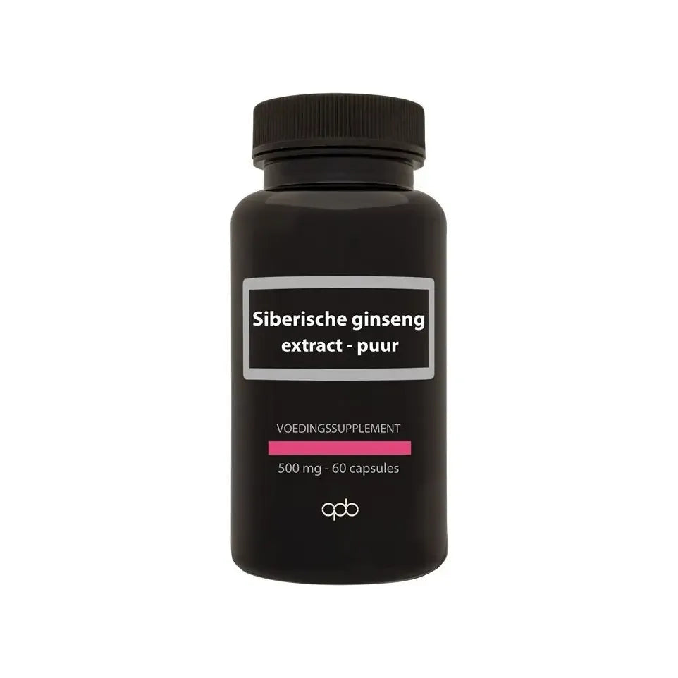 Apb Holland Siberische ginseng/eleutherococcus 500 mg 60 vcaps