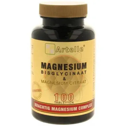 Artelle Magnesium bisglycinaat & citraat 100 tabletten