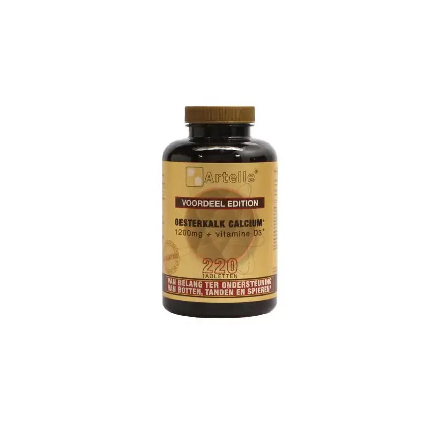 Artelle Oesterkalk 1200 mg, calcium + vitamine D3 220 tabletten