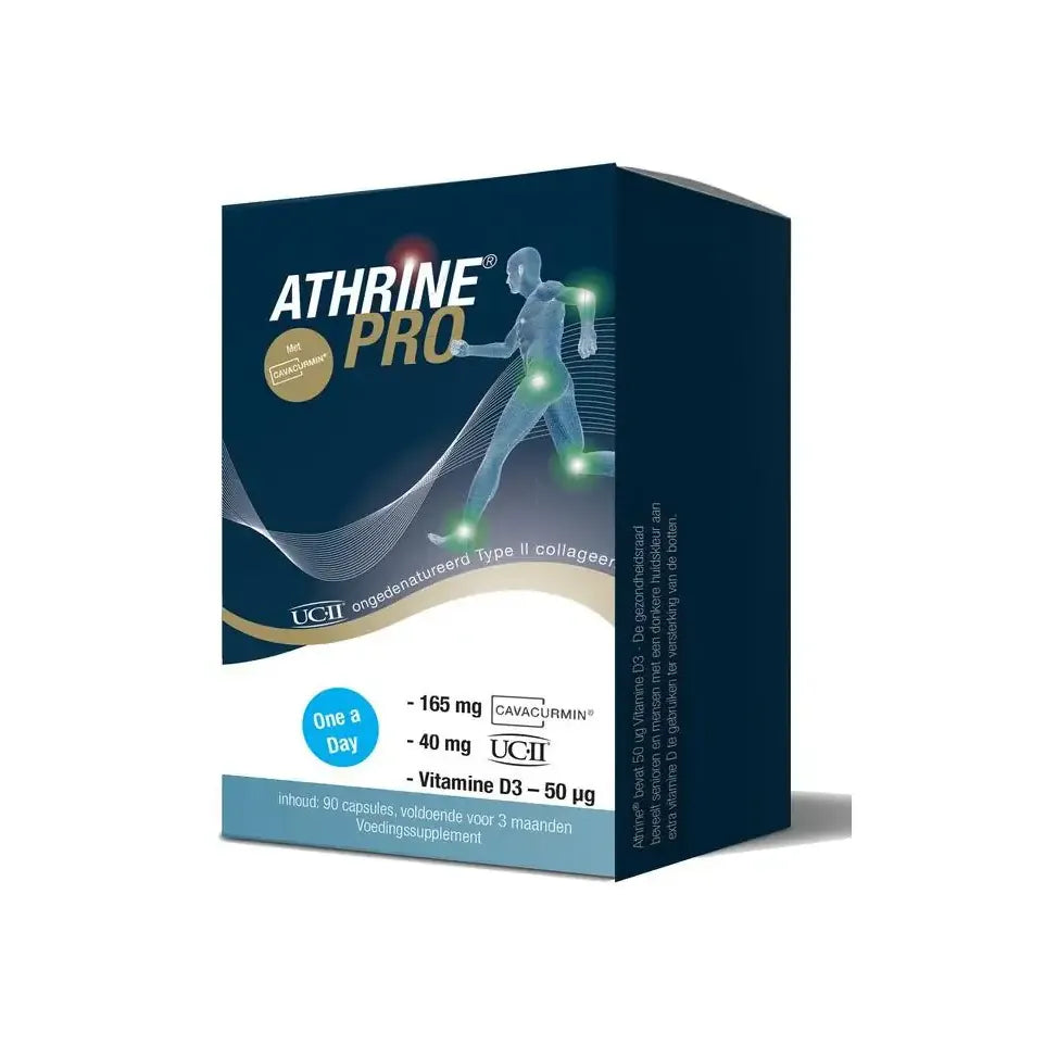 Athrine PRO - UC-II Cavacurmin en Vitamine D3 90 capsules