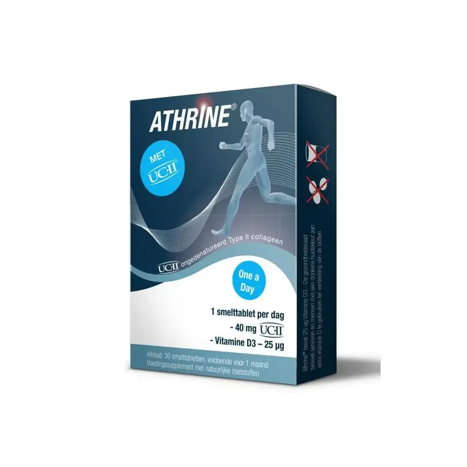 Athrine UC-II en Vitamine D3 30 smelttabletten