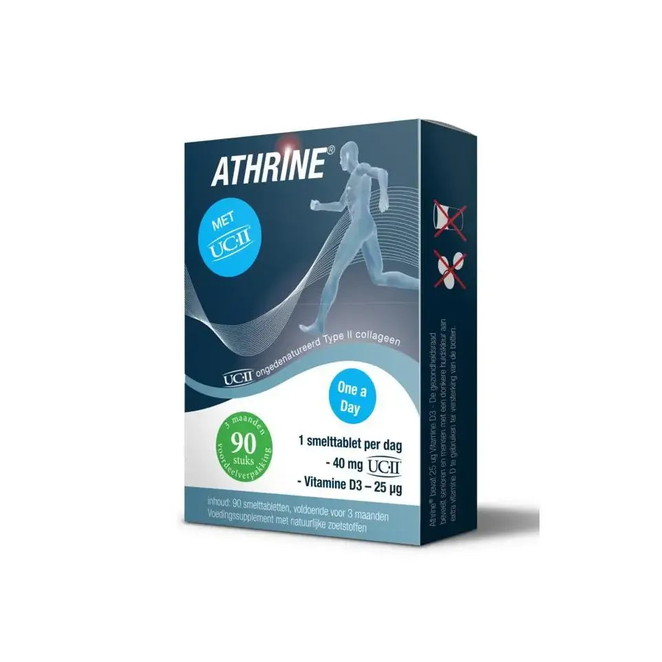 Athrine UC-II en Vitamine D3 90 smelttabletten