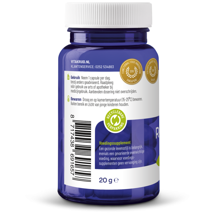 Vitakruid Resveratrol 200 mg met bioperine 60 vcaps