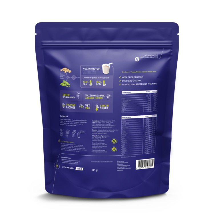 Vitakruid Vegan Protein IJskoffie 921 gram